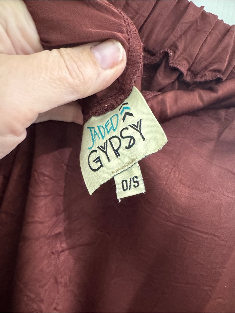 Jaded Gypsy Women's Wide-Leg Pants in Deep Wine